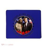 Jesus Is My Savior Trump Is My President American Flag Mousepad thumb 0