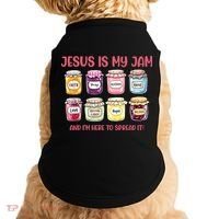 Jesus Is My Jam And I'm Here To Spread Doggie Tank thumb 0