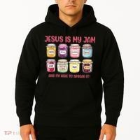 Jesus Is My Jam And I'm Here To Spread Hoodie thumb 2