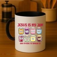 Jesus Is My Jam And I'm Here To Spread Coffee Mug thumb 4