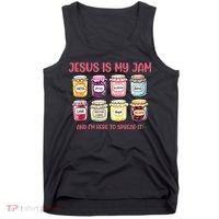 Jesus Is My Jam And I'm Here To Spread Tank Top thumb 0