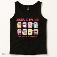 Jesus Is My Jam And I'm Here To Spread Tank Top thumb 2