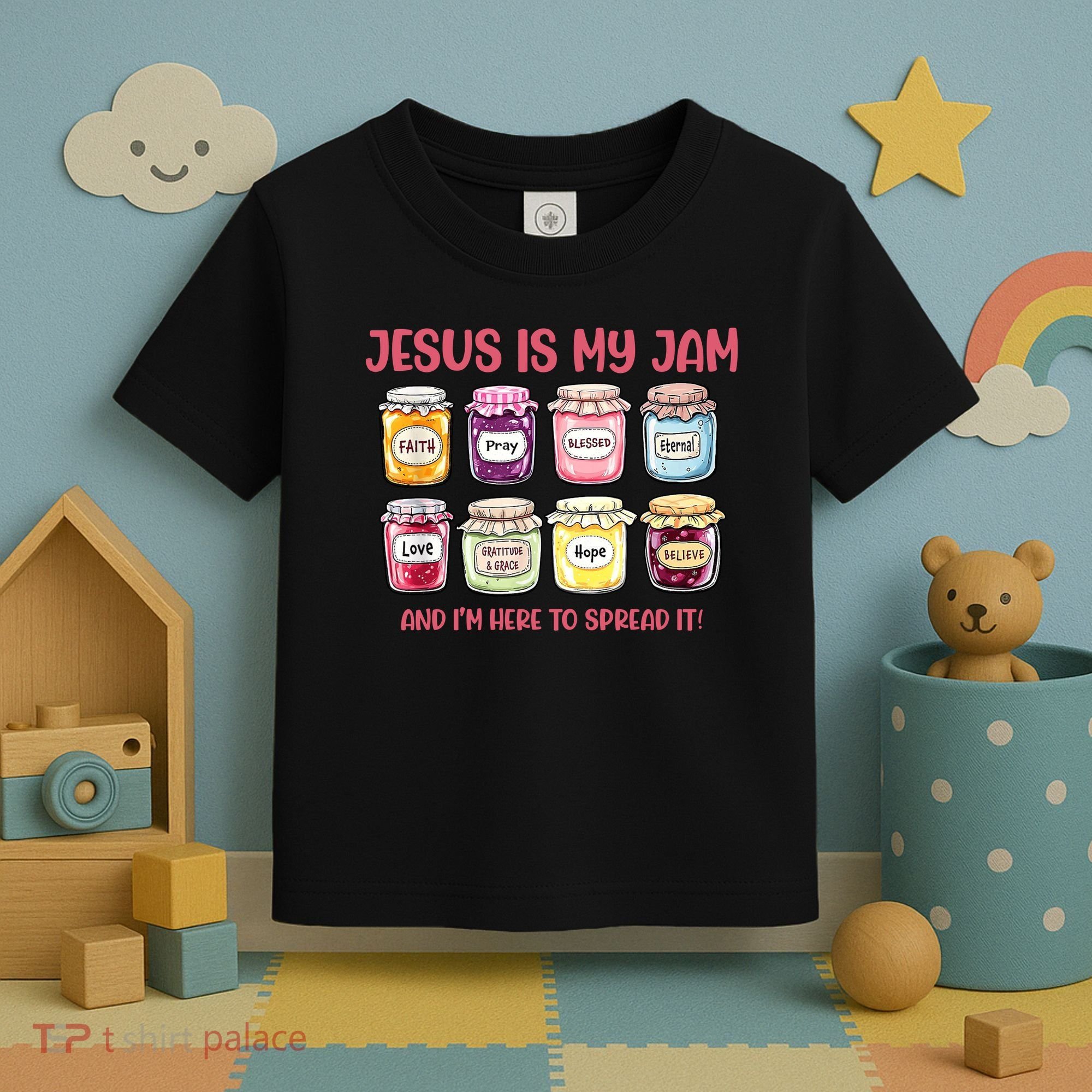 Jesus Is My Jam And I'm Here To Spread Toddler T-Shirt
