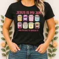 Jesus Is My Jam And I'm Here To Spread Women's T-Shirt thumb 2
