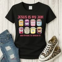 Jesus Is My Jam And I'm Here To Spread Women's T-Shirt thumb 3