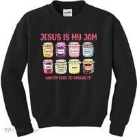 Jesus Is My Jam And I'm Here To Spread Kids Sweatshirt thumb 0