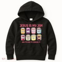 Jesus Is My Jam And I'm Here To Spread Kids Hoodie thumb 0