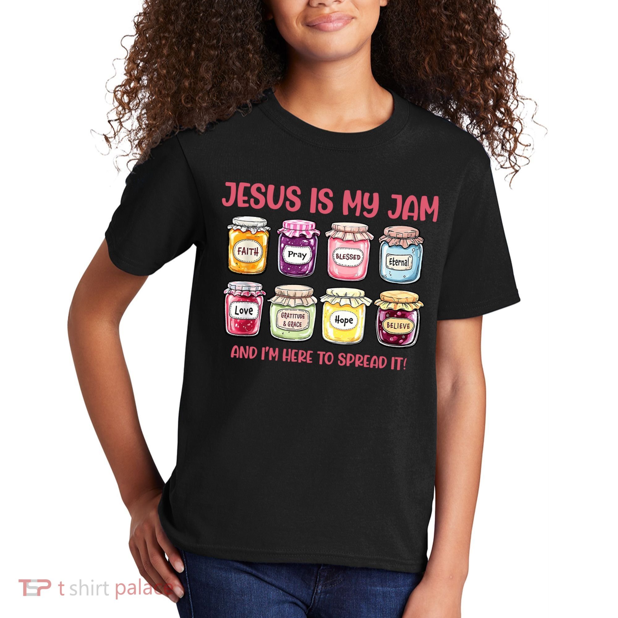 Jesus Is My Jam And I'm Here To Spread Kids T-Shirt