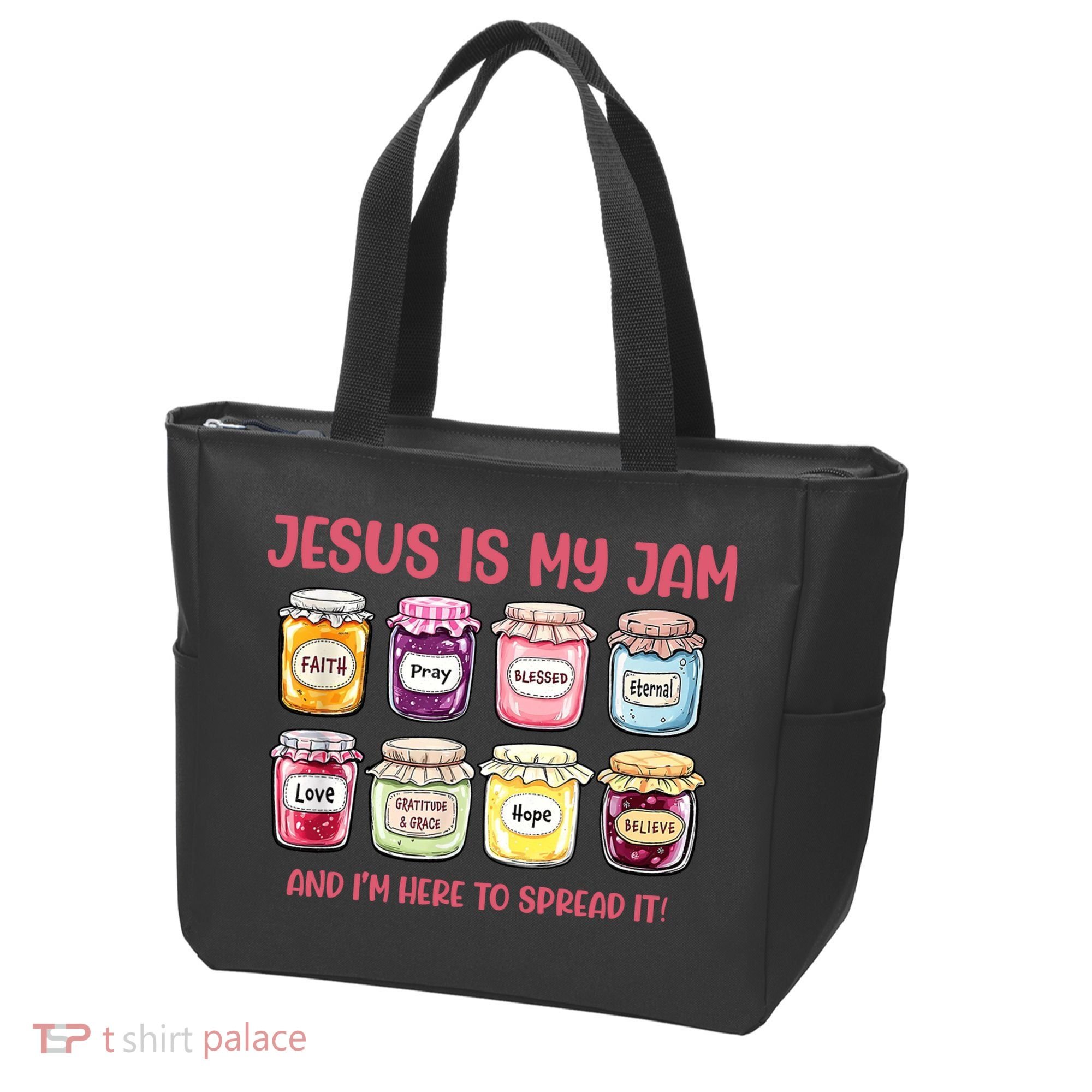 Jesus Is My Jam And I'm Here To Spread Tote Bag