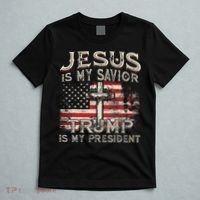 Jesus Is My Savior Trump Is My President T-Shirt thumb 5
