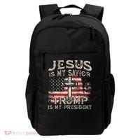 Jesus Is My Savior Trump Is My President Backpack thumb 0