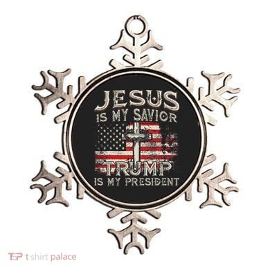 Jesus Is My Savior Trump Is My President Ornament