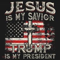 Jesus Is My Savior Trump Is My President Visor thumb 3