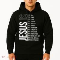 Jesus Is My Lord My Everything Christianity Quote Hoodie thumb 2
