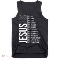 Jesus Is My Lord My Everything Christianity Quote Tank Top thumb 0