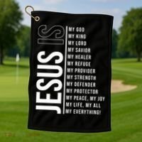 Jesus Is My Lord My Everything Christianity Quote Golf Towel thumb 1