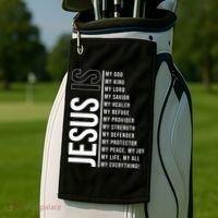 Jesus Is My Lord My Everything Christianity Quote Golf Towel thumb 2
