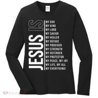 Jesus Is My Lord My Everything Christianity Quote Women's Long Sleeve Shirt thumb 0
