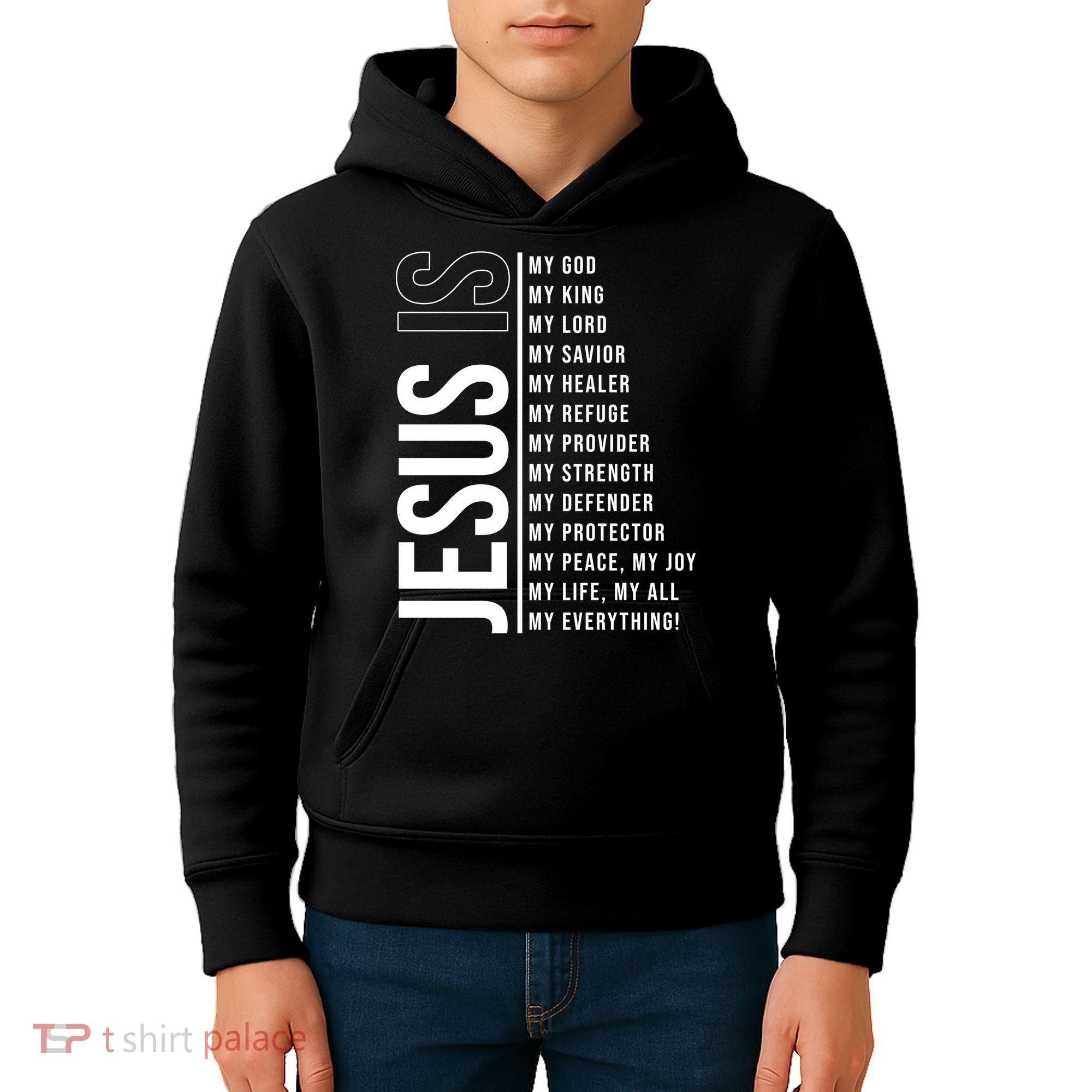 Jesus Is My Lord My Everything Christianity Quote Kids Hoodie