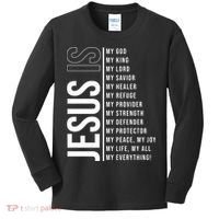 Jesus Is My Lord My Everything Christianity Quote Kids Long Sleeve Shirt thumb 0