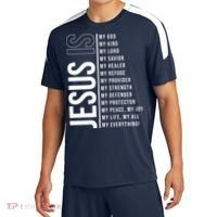 Jesus Is My Lord My Everything Christianity Quote Sport-Tek Competitor United Soccer Jersey thumb 0
