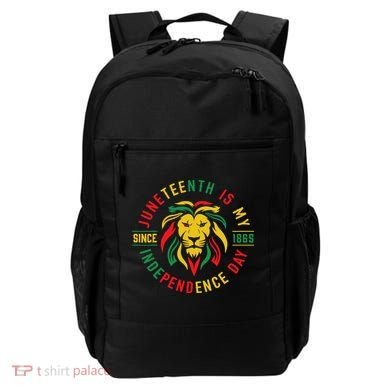 Juneteenth Is My Independence Day Lion Free Ish Since 1865 Backpack