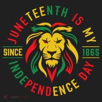Juneteenth Is My Independence Day Lion Free Ish Since 1865 Golf Towel thumb 3