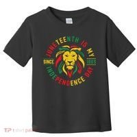 Juneteenth Is My Independence Day Lion Free Ish Since 1865 Toddler T-Shirt thumb 0
