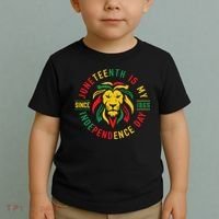 Juneteenth Is My Independence Day Lion Free Ish Since 1865 Toddler T-Shirt thumb 2