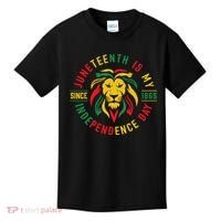 Juneteenth Is My Independence Day Lion Free Ish Since 1865 Kids T-Shirt thumb 0