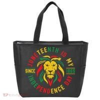 Juneteenth Is My Independence Day Lion Free Ish Since 1865 Tote Bag thumb 0