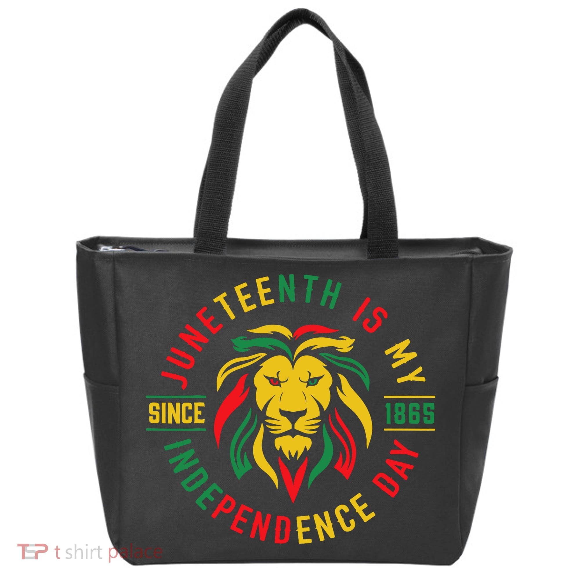 Juneteenth Is My Independence Day Lion Free Ish Since 1865 Tote Bag