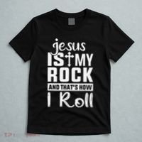 Jesus Is My Rock Baptism Adults Funny T-Shirt thumb 5