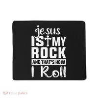 Jesus Is My Rock Baptism Adults Funny Mousepad thumb 0