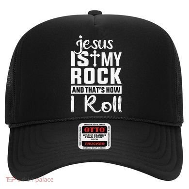 Jesus Is My Rock Baptism Adults Funny Hat