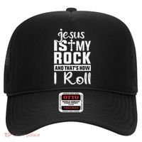 Jesus Is My Rock Baptism Adults Funny Hat thumb 0