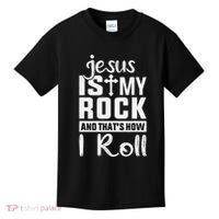 Jesus Is My Rock Baptism Adults Funny Kids T-Shirt thumb 0
