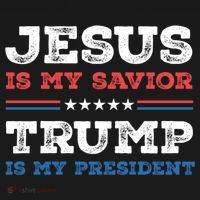 Jesus Is My Savior Trump Is My President Trump 2024 Gift Women's Hoodie thumb 2
