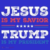 Jesus Is My Savior Trump Is My President Trump 2024 Gift Women's Tank Top thumb 5