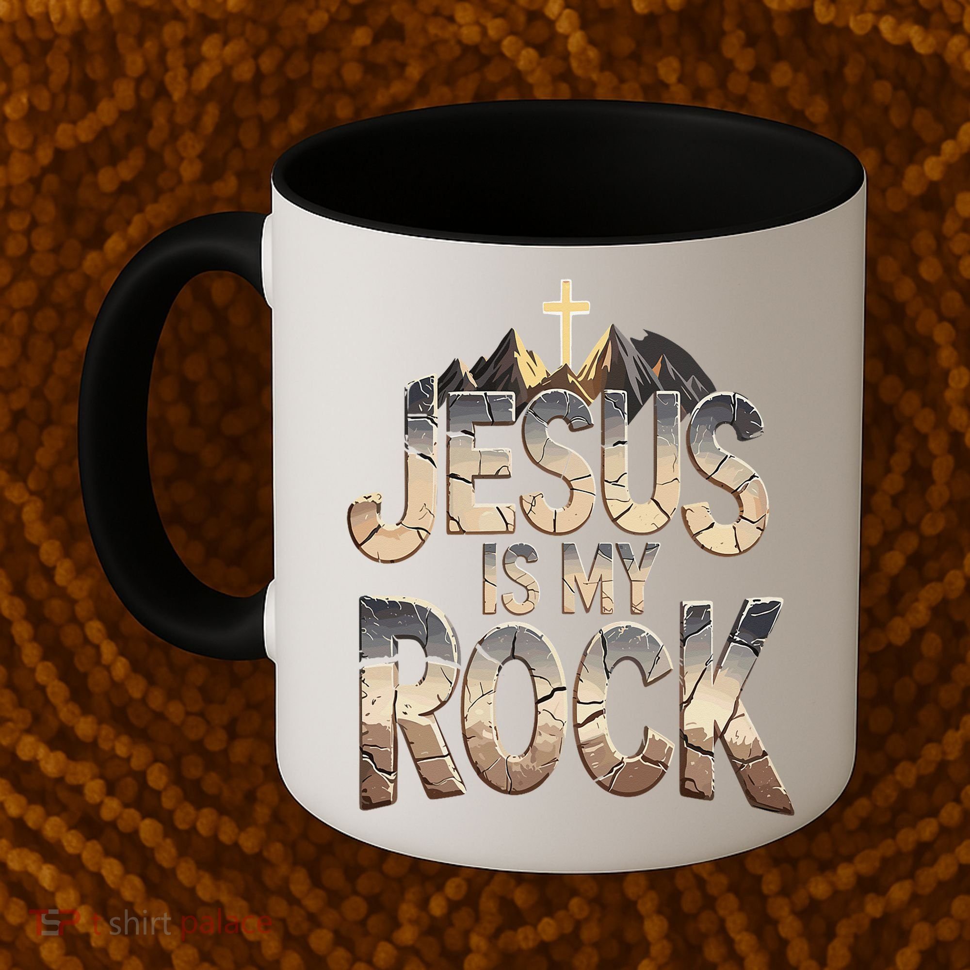 Jesus Is My Rock Religious Christian Biblical Coffee Mug