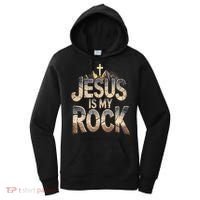 Jesus Is My Rock Religious Christian Biblical Women's Hoodie thumb 0