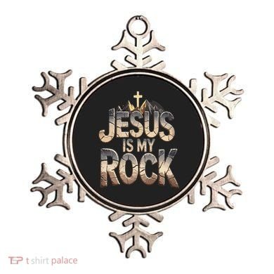 Jesus Is My Rock Religious Christian Biblical Ornament