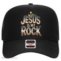 Jesus Is My Rock Religious Christian Biblical Hat thumb 0