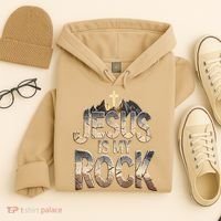 Jesus Is My Rock Religious Christian Biblical Hoodie thumb 4