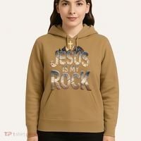 Jesus Is My Rock Religious Christian Biblical Hoodie thumb 5