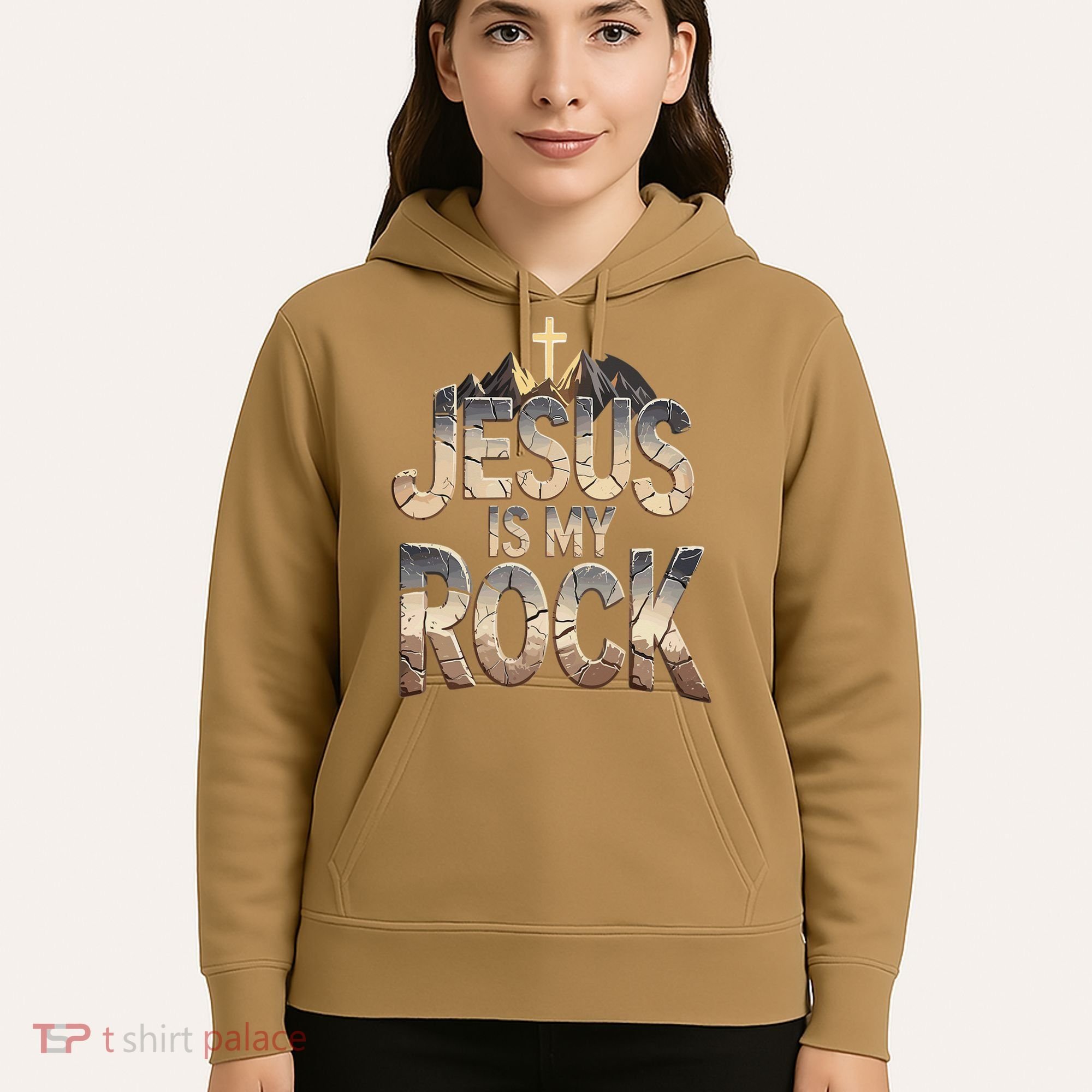 Jesus Is My Rock Religious Christian Biblical Hoodie