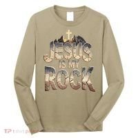Jesus Is My Rock Religious Christian Biblical Long Sleeve Shirt thumb 0