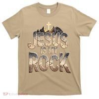 Jesus Is My Rock Religious Christian Biblical T-Shirt thumb 0