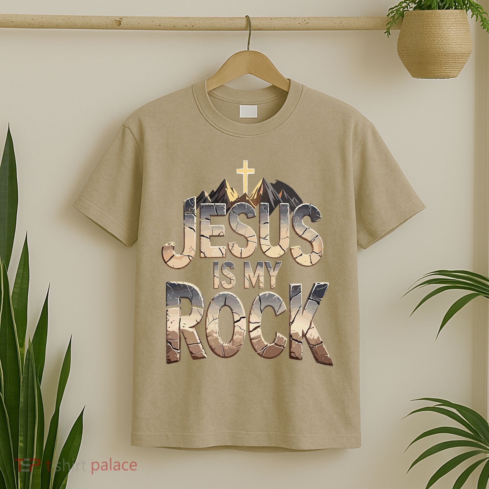 Jesus Is My Rock Religious Christian Biblical T-Shirt