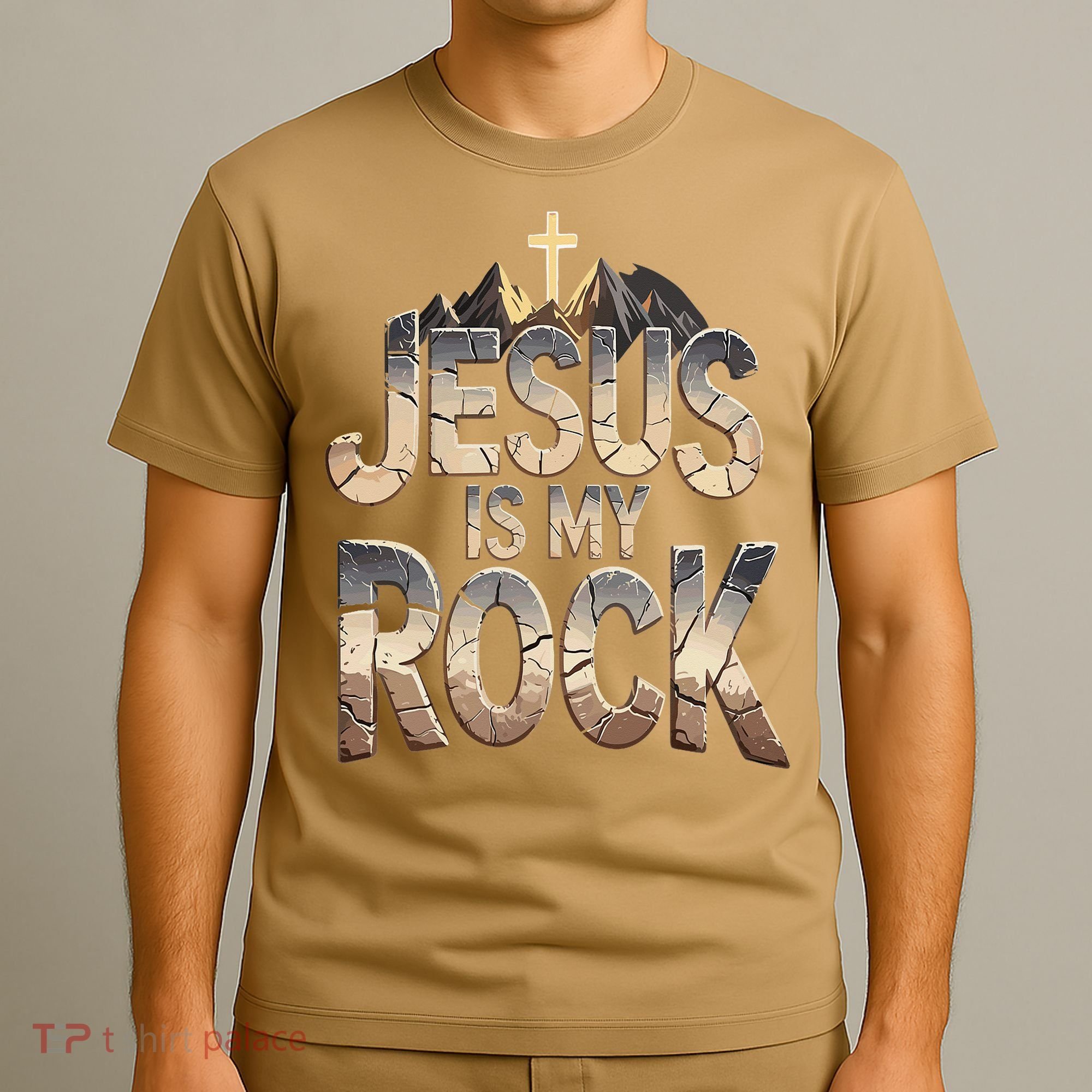 Jesus Is My Rock Religious Christian Biblical T-Shirt